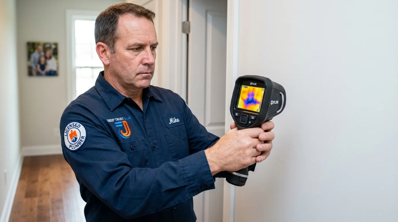 Thermal imaging leak detection by Johns Plumbing LLC in Maysville